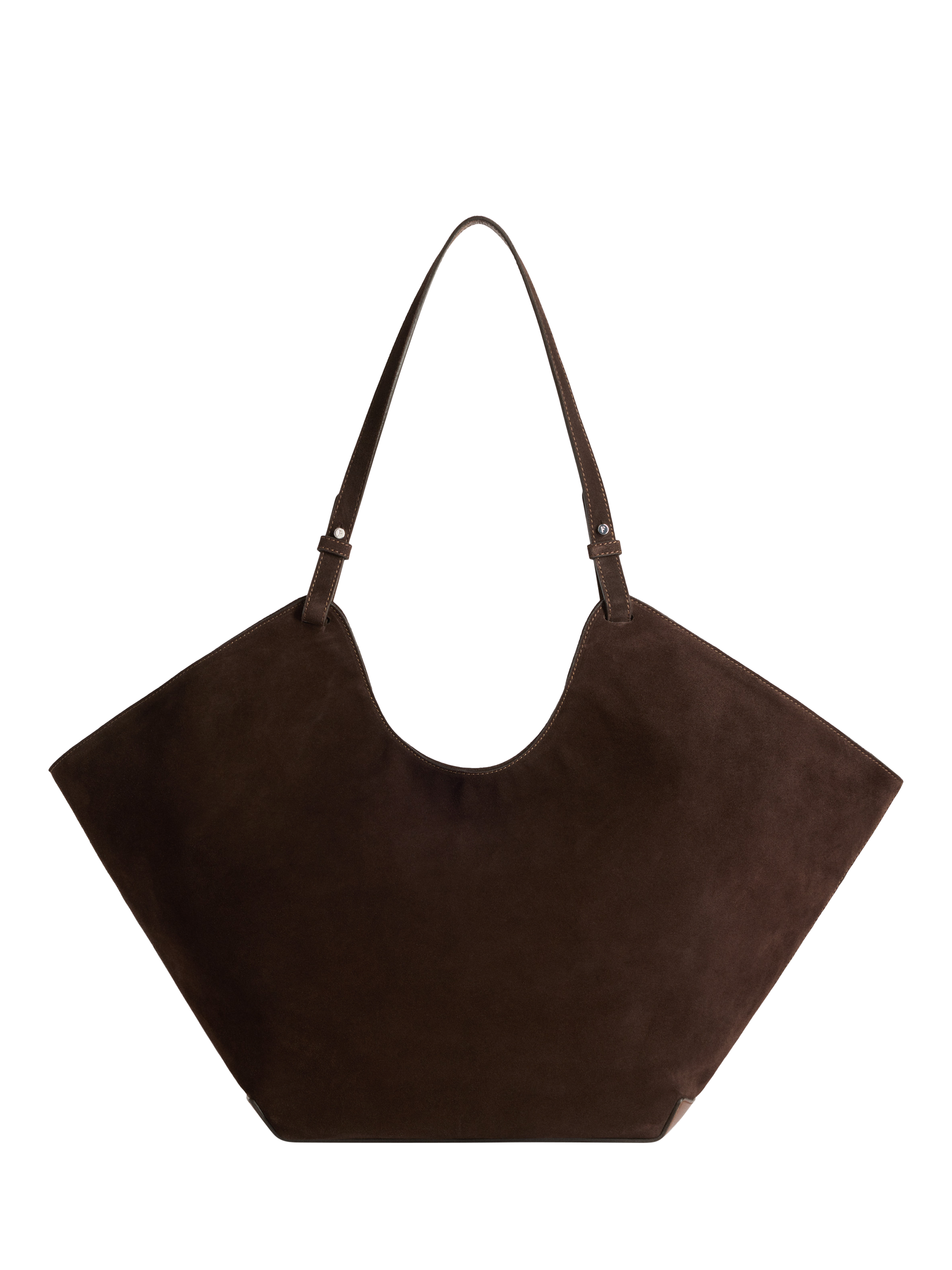 Product image 8 of 12, which shows DAHLIA TOTE CHOC SUEDE
