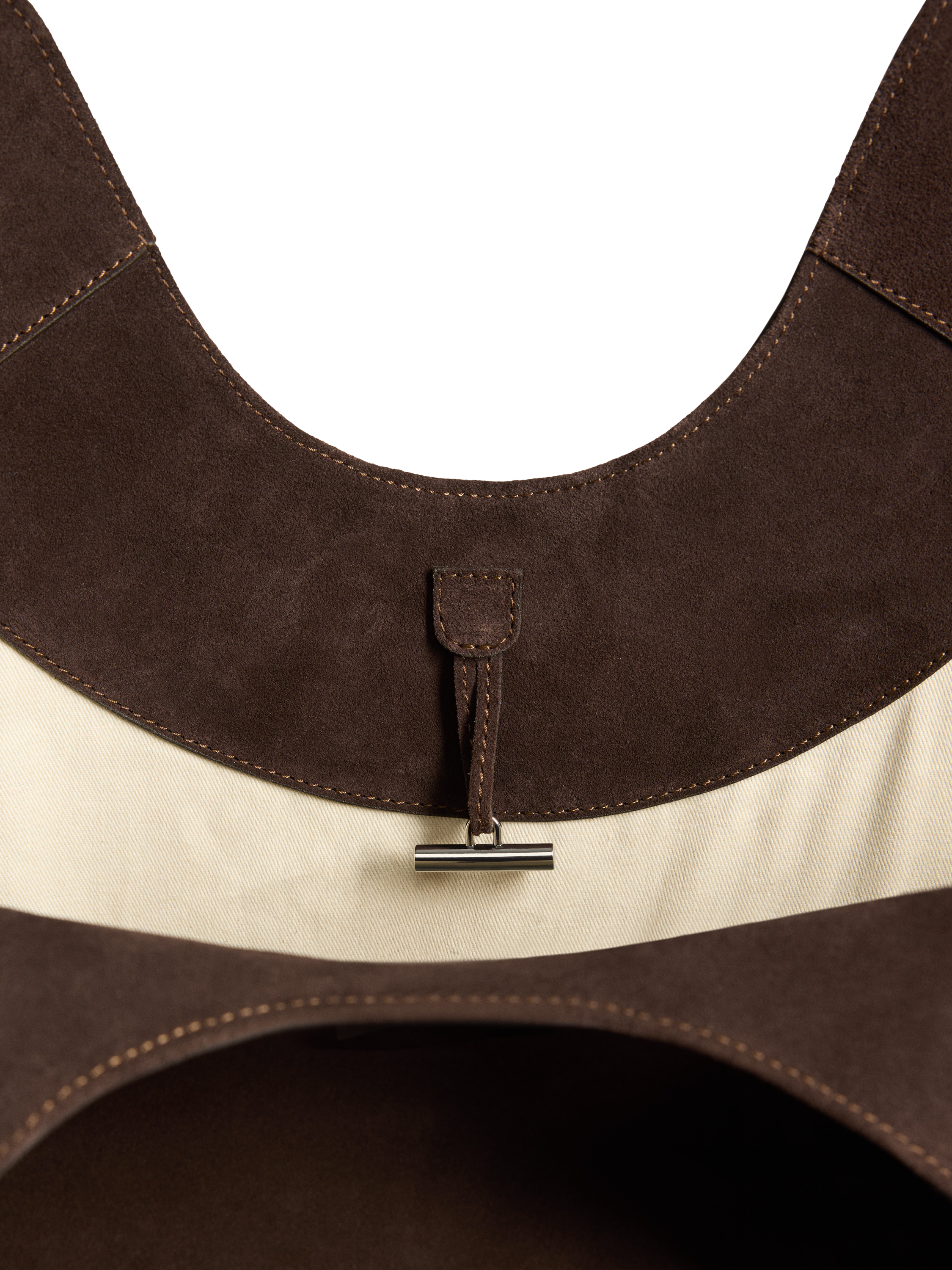 Product image 4 of 12, which shows DAHLIA TOTE CHOC SUEDE