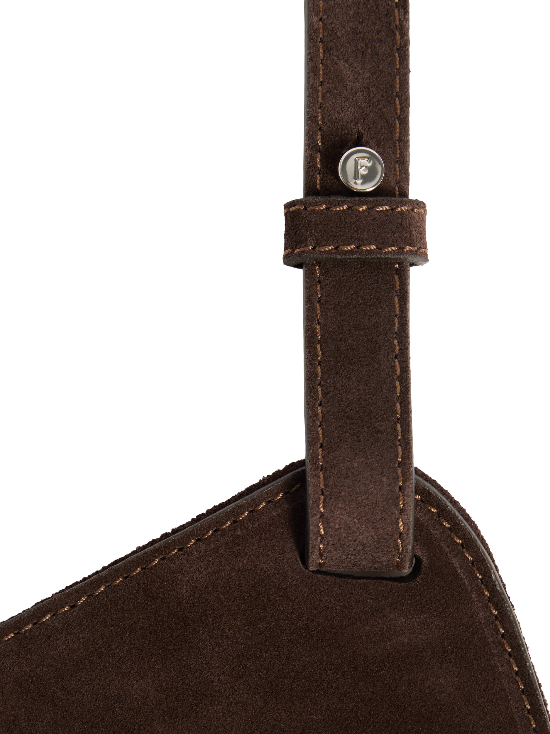 Product image 5 of 12, which shows DAHLIA TOTE CHOC SUEDE