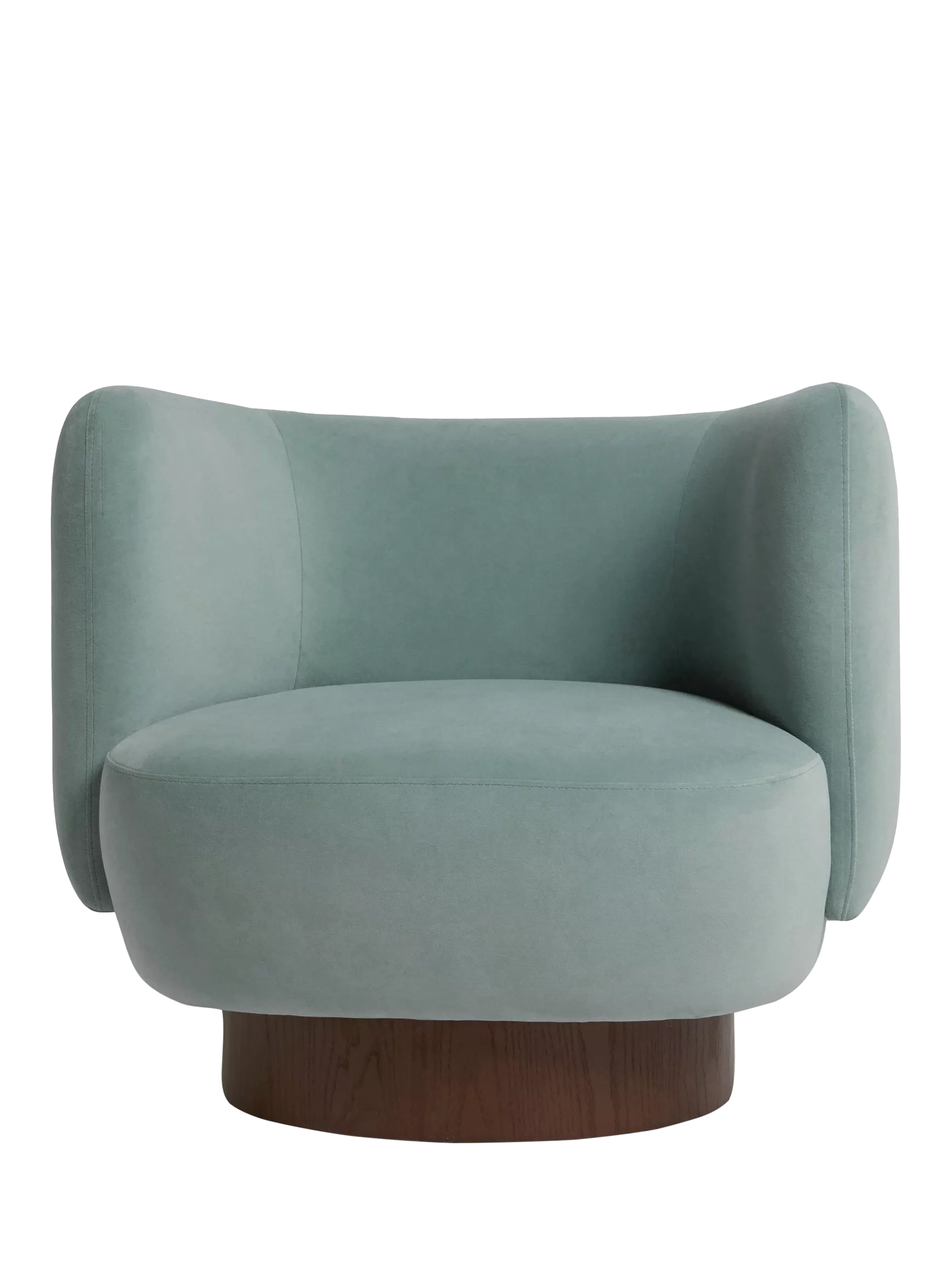 MADE Novara Armchair, Blue Velvet