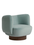 MADE Novara Armchair, Blue Velvet