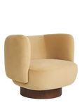 MADE Novara Armchair, Caramel Velvet