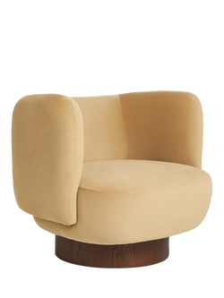 MADE Novara Armchair, Caramel Velvet - view 2, Caramel Velvet