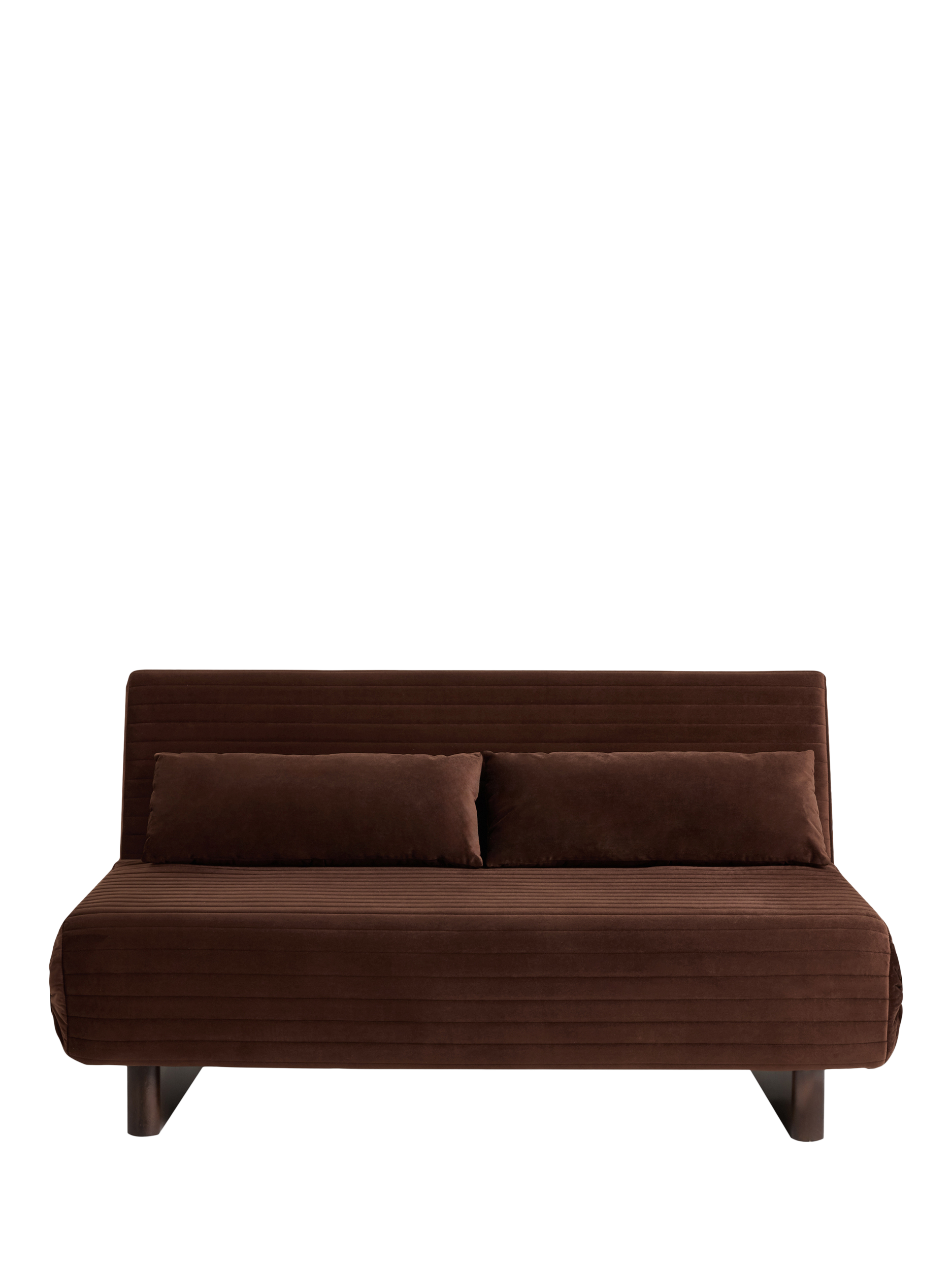 Quilt Range, MADE Quilt 2.5 Seater Sofa Bed, Chocolate