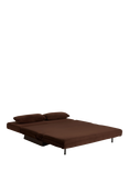 MADE Quilt 2.5 Seater Sofa Bed, Chocolate