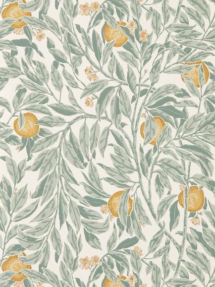 Sanderson Ancient Apple Orchard Wallpaper, Golden Knot/Sage