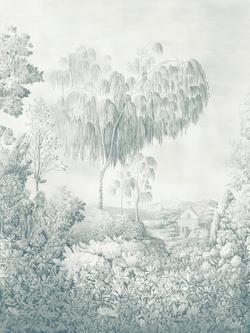 Sanderson Highgrove Arboretum Wallpaper Mural, Ether Blues, Ether Blues