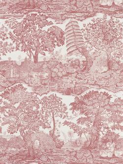 Sanderson Highgrove Toile Wallpaper, Madder Rose