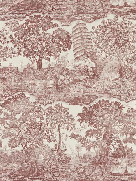 Sanderson Highgrove Toile Wallpaper, Oak