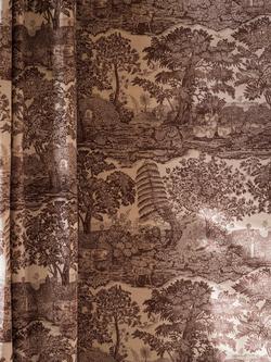 Sanderson Highgrove Toile Wallpaper - view 2, Oak