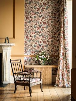 Sanderson Salisbury Wallpaper - view 2, Madder Rose