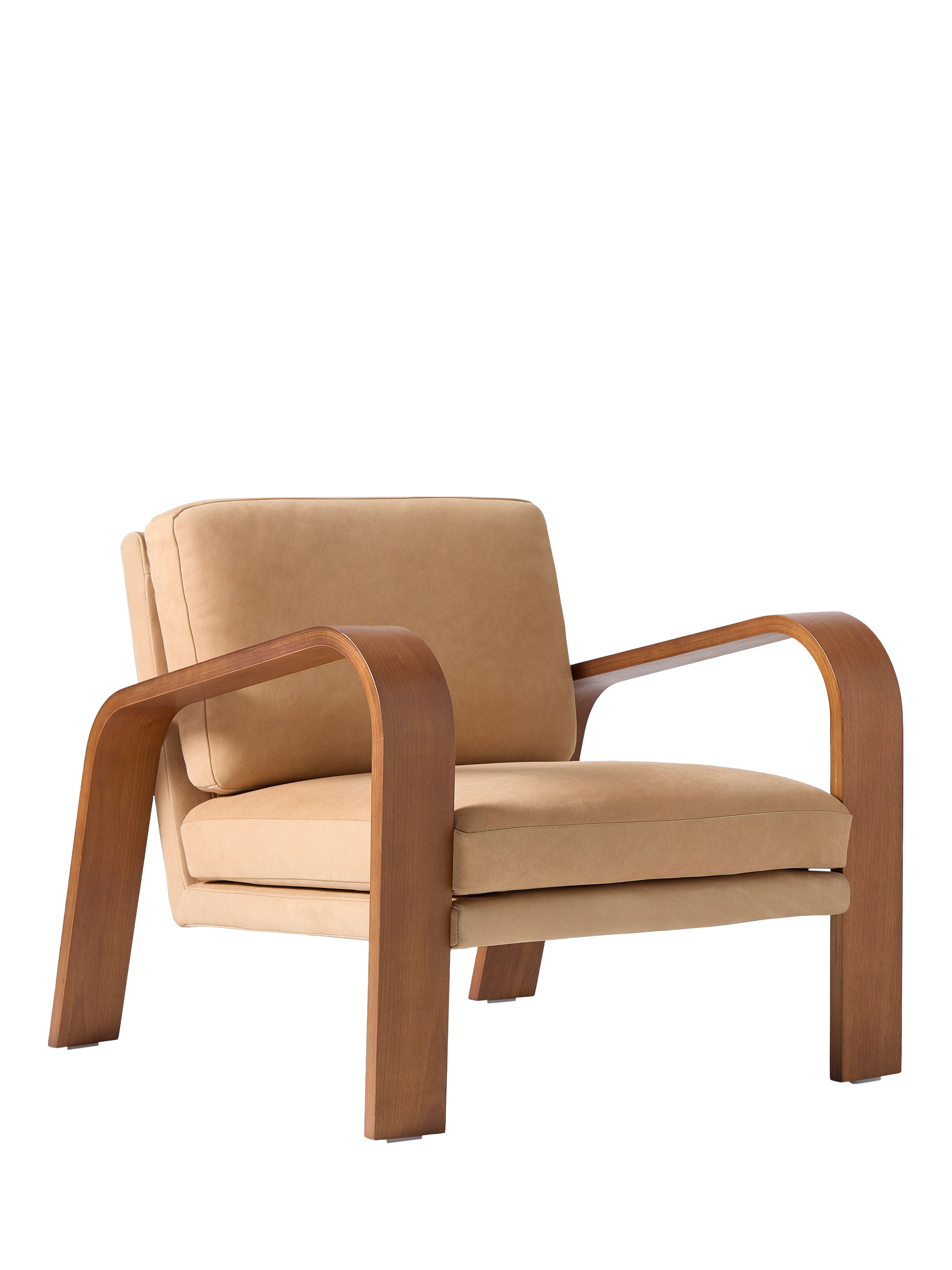 Hugo Range, West Elm Hugo Leather Armchair, Cashew
