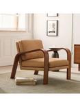 West Elm Hugo Leather Armchair, Cashew