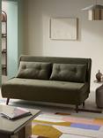 MADE Haru 2.5 Seater Sofa Bed, Green Boucle