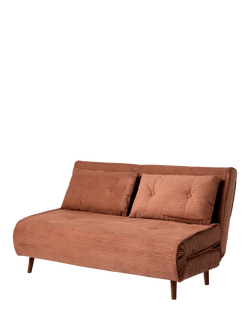 MADE Haru 2.5 Seater Sofa Bed, Cord Nutmeg, Cord Nutmeg