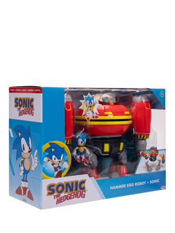 Sonic the Hedgehog Hammer Egg Robot + Sonic Deluxe Playset, Multi