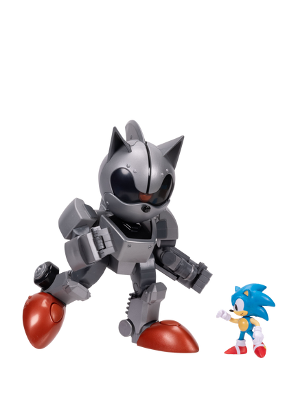 Sonic the Hedgehog Giant Mecha Sonic Robot vs Sonic Playset, Multi