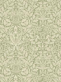 William Morris At Home Acorn Made to Measure Curtains or Roman Blind, Lichen, Lichen
