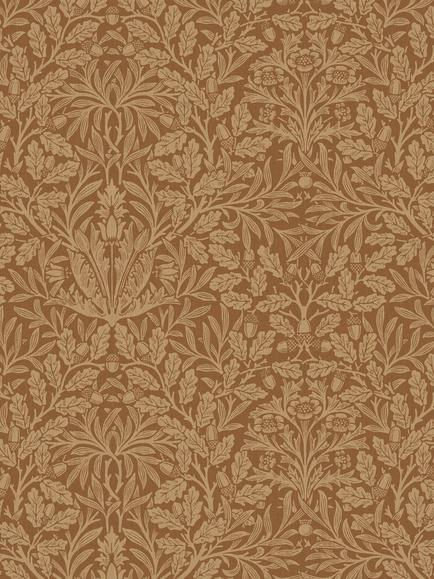 William Morris At Home Acorn Made to Measure Curtains or Roman Blind, Russet, Russet