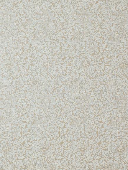 William Morris At Home Bird & Anemone Made to Measure Curtains or Roman Blind, Flax, Flax