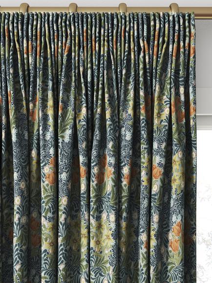 William Morris At Home Bower Made to Measure Curtains or Roman Blind, Bluebird - view 2, Bluebird