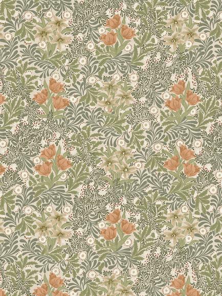 William Morris At Home Bower Made to Measure Curtains or Roman Blind, Fern, Fern