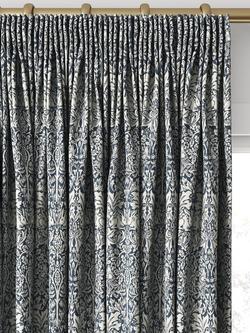 William Morris At Home Brother Rabbit Woven Made to Measure Curtains or Roman Blind, River - view 2, River