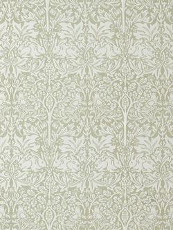 William Morris At Home Brother Rabbit Woven Made to Measure Curtains or Roman Blind, Sage, Sage