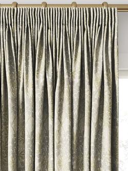 William Morris At Home Foliage Made to Measure Curtains or Roman Blind, Barley - view 2, Barley
