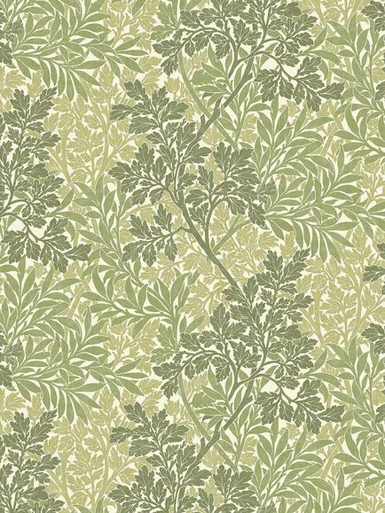 William Morris At Home Foliage Made to Measure Curtains or Roman Blind, Fern, Fern