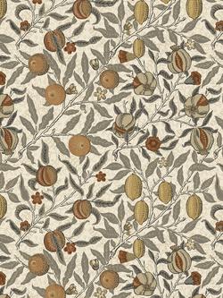 William Morris At Home Fruit Made to Measure Curtains or Roman Blind, Flax, Flax