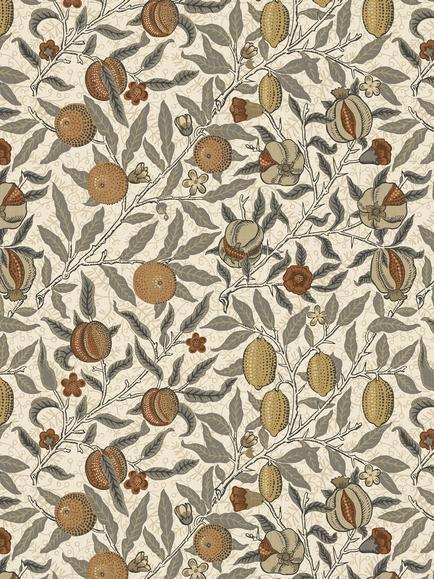 William Morris At Home Fruit Made to Measure Curtains or Roman Blind, Flax, Flax