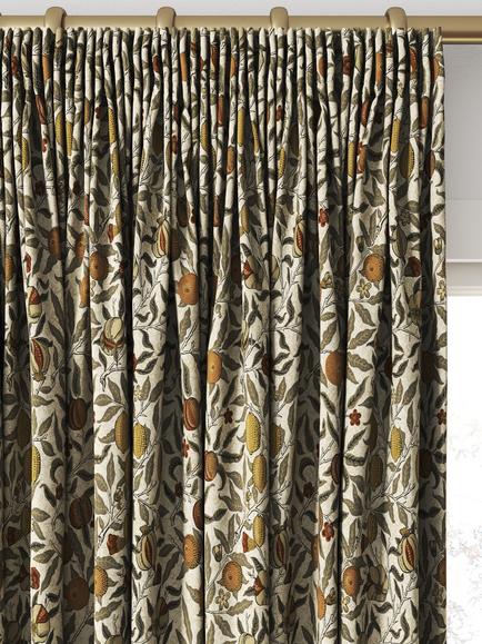 William Morris At Home Fruit Made to Measure Curtains or Roman Blind, Flax - view 2, Flax