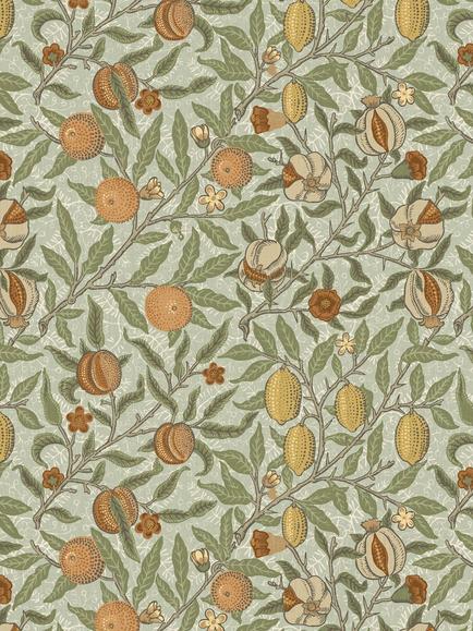 William Morris At Home Fruit Made to Measure Curtains or Roman Blind, Lichen, Lichen