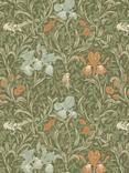 William Morris At Home Willow Iris Made to Measure Curtains or Roman Blind, Moss
