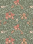 William Morris At Home Iris Made to Measure Curtains or Roman Blind, Sage