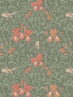 William Morris At Home Iris Made to Measure Curtains or Roman Blind, Sage, Sage
