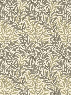 William Morris At Home Willow Bough Made to Measure Curtains or Roman Blind, Flax, Flax