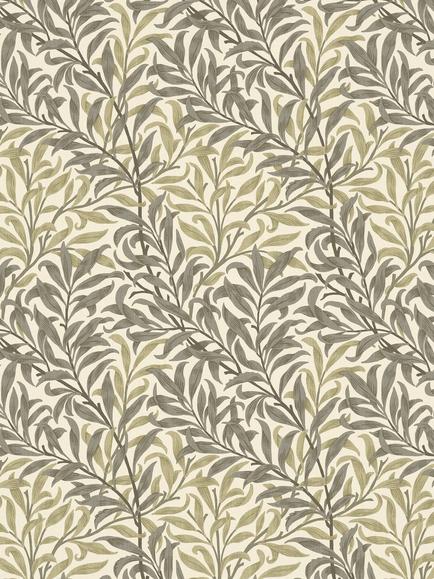 William Morris At Home Willow Bough Made to Measure Curtains or Roman Blind, Flax, Flax