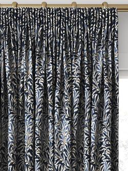 William Morris At Home Willow Bough Made to Measure Curtains or Roman Blind, Midnight - view 2, Midnight
