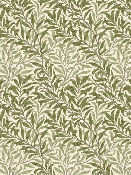 William Morris At Home Willow Bough Made to Measure Curtains or Roman Blind, Moss, Moss