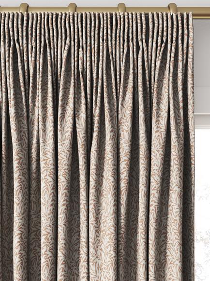 William Morris At Home Willow Bough Made to Measure Curtains or Roman Blind, Brick - view 2, Brick