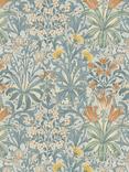 William Morris At Home Woodland Weeds Made to Measure Curtains or Roman Blind, Bluebird