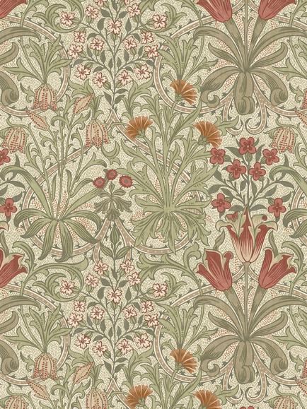 William Morris At Home Woodland Weeds Made to Measure Curtains or Roman Blind, Fern, Fern