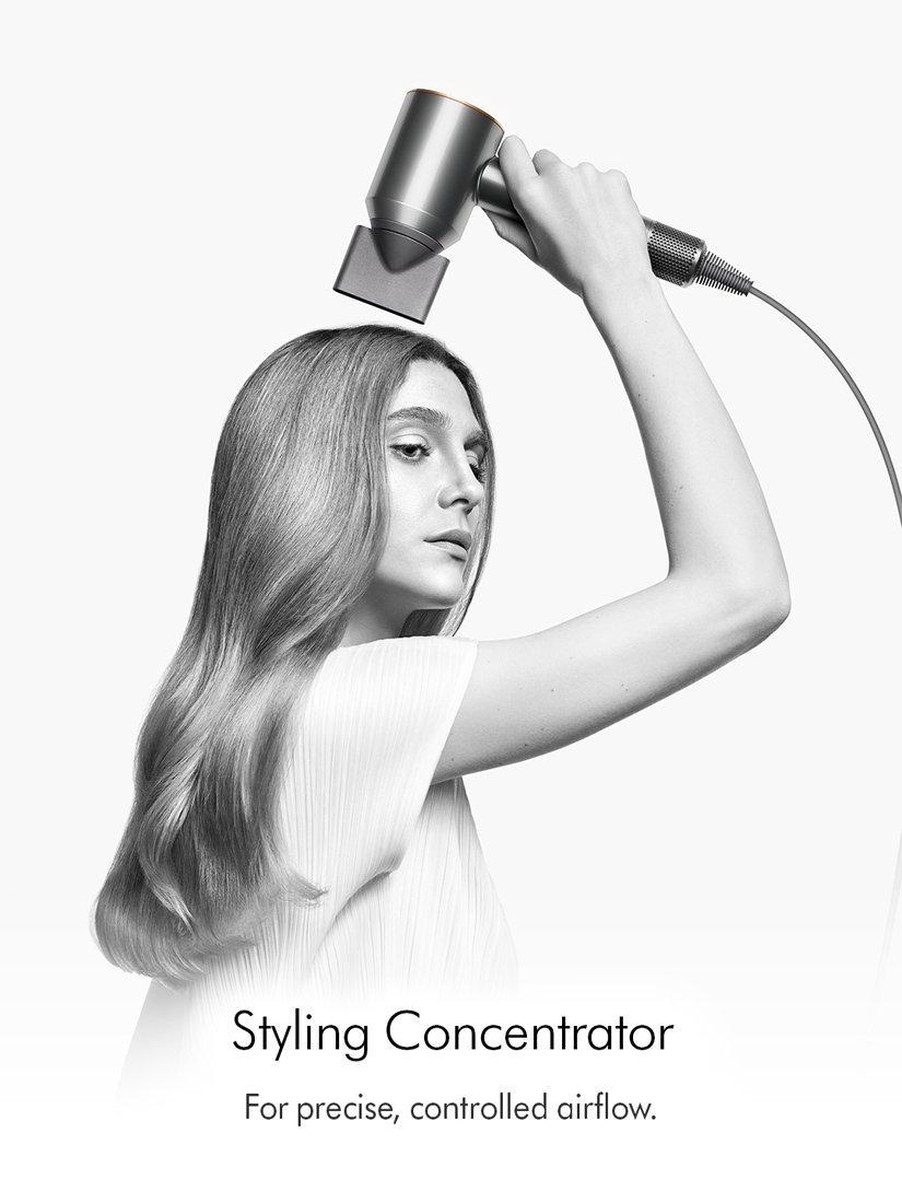 Product image 2 of 9, which shows Dyson Supersonic™ Straight+Wavy Hair Dryer, Prussian Blue