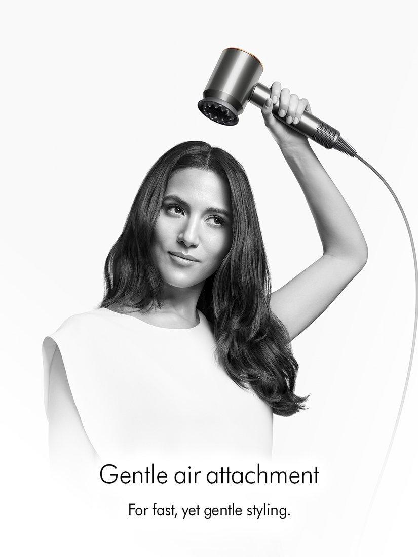 Product image 5 of 9, which shows Dyson Supersonic™ Straight+Wavy Hair Dryer, Prussian Blue