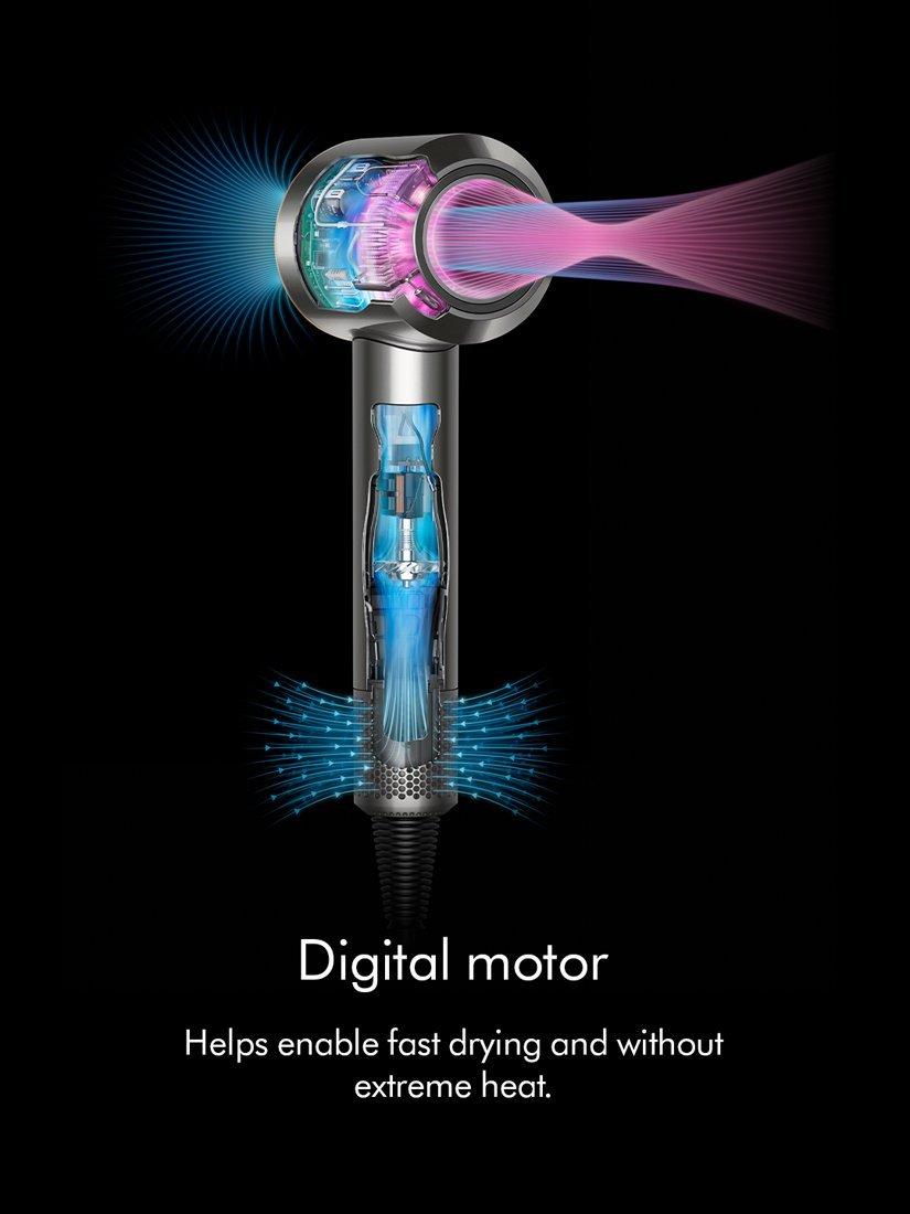 Product image 8 of 9, which shows Dyson Supersonic™ Straight+Wavy Hair Dryer, Prussian Blue