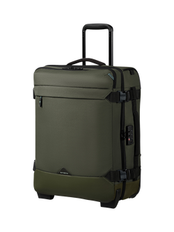 Samsonite Roadseeker 2-Wheel 55cm Duffel Backpack Cabin Case, 50L, Dark Olive