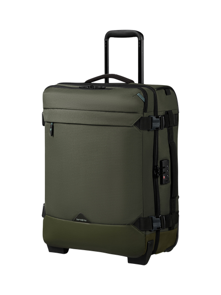 Samsonite Roadseeker 2-Wheel 55cm Duffel Backpack Cabin Case, 50L, Dark Olive