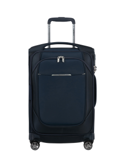 Samsonite Re-Lite 4-Wheel Spinner 55cm Expandable Slim Cabin Case, 36L - view 2, Navy